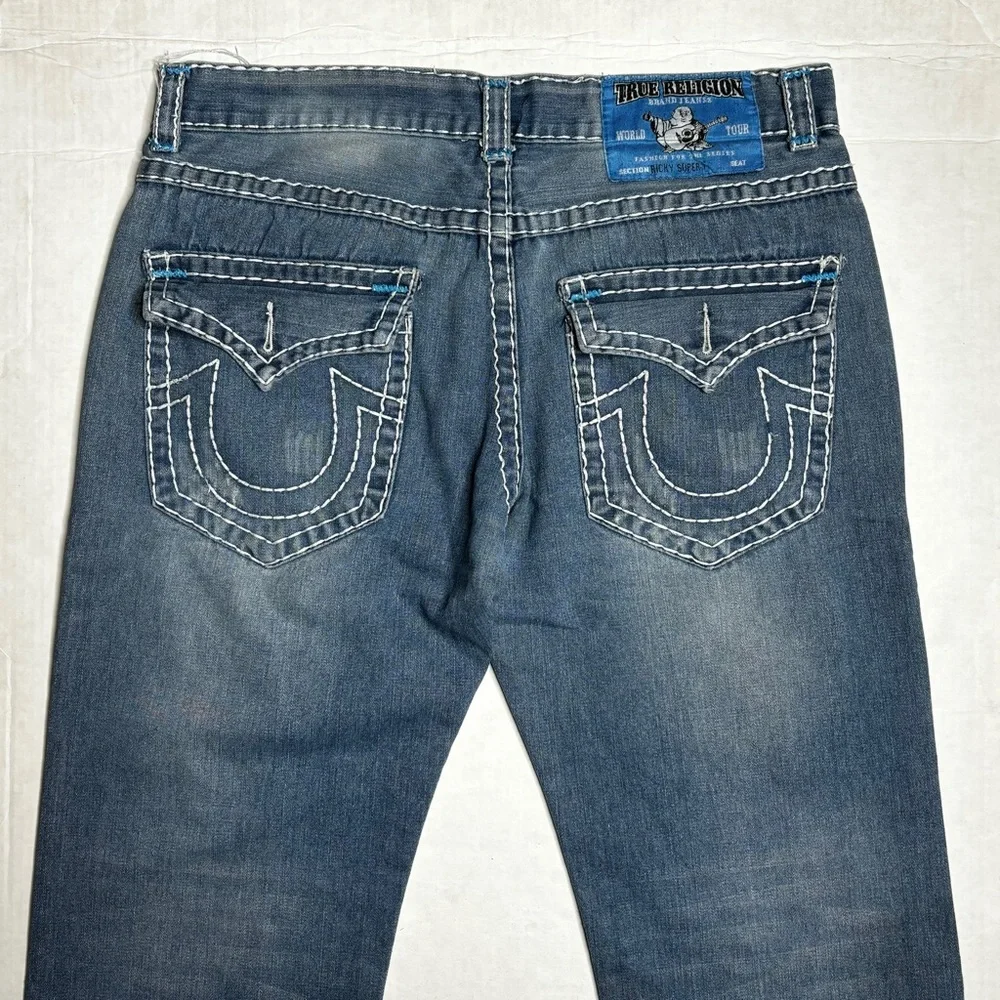 Vintage True Religion Ricky Super-T Baggy Fit Distressed Jeans